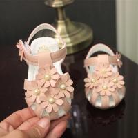 0-1-2岁爱心夏季女宝宝凉鞋女童婴儿软底学步鞋子公主鞋3小童鞋 花189粉色 19码/内长14厘米