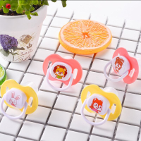 买三送防掉链婴儿硅胶卡通安抚奶嘴新生儿安睡型安抚奶嘴 1个圆头奶嘴.