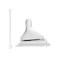 CKBEBE方形奶瓶专用奶嘴斜奶嘴带吸管 圆孔(0-5个月) 1个