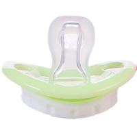 宝宝亲新款扁头型自然母乳实感安抚奶嘴 液态硅胶玩嘴哄睡神器 DBK1105-绿色