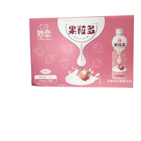 小洋人妙恋果粒多 乳味饮品乳酸菌420mL原味草莓味 15瓶多省 草莓味整箱15瓶装