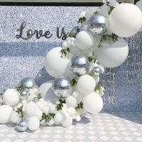 不规则白色主题5米气球链套装节日庆典婚庆场景布置生日派对装饰 白色主题套装