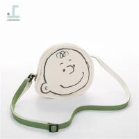 原创个性卡通帆布包便携简约萌妹帆布袋清新可爱学生斜跨包书包 米白挎包收藏店铺,优先发货