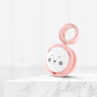 婴儿安抚奶嘴盒防掉链牙胶防丢绳子装奶嘴夹收纳防尘盒便携式通用 粉色硅胶奶嘴链