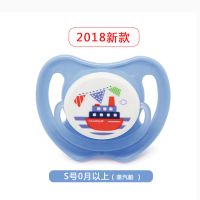 迪士尼安抚奶嘴贝亲硅胶奶嘴安 0-3-6个月新生儿婴儿安睡型奶嘴 S适合0~3个月N957蒸汽船 送防丢链+收纳盒+