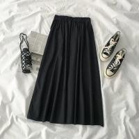 时尚套装女夏季2021新款女装韩版学生百搭短款衬衫半身裙两件套潮 单件半身裙(不送领带) S