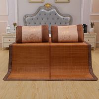 夏季凉席竹席1.5米家用双面席子1.8米床单双人学生宿舍0.8M草席 高档 碳化席双面可用 [无枕套] 宽0.8米X