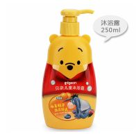 贝亲(Pigeon)婴儿沐浴露迪士尼宝宝洗发露洗沐二合一润肤露霜 小熊沐浴露(250ml)IA81
