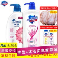 海飞丝洗发水+舒肤佳沐浴露组合装实惠家庭装洗沐套装去屑控油型 海飞丝洗300ml+舒肤佳芦荟550