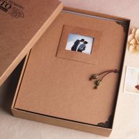 复古相册diy手工粘贴式浪漫情侣恋爱影集收藏纪念册创意生日礼物 [复古相框] 单本相册[送8色笔+角贴]无照片