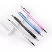 金属自动铅笔中小学生学生用品文具素描笔0.5自动铅笔0.7书写铅笔 0.5MM(金属款)-d4 1支笔