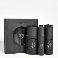 米娅芯生棉柳木炭条素描速写绘画炭笔黑炭条油画国画设计打型碳条 圆筒装2-4(20支)