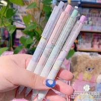 女生玉桂狗自动铅笔0.5学校园写作业寒假自动铅笔 蓝色杆