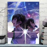 diy数字油画卡通人物减压手工手绘填色油彩画装饰画你的名字 gx580你的名字1 40*50画布(不带框)