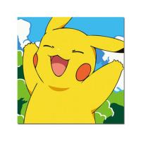 【第二代彩色画板】Diy数字油画 动漫卡通儿童手绘画益智数码填色 灿烂笑容(彩色画布) 20x20cm（钉好内框）