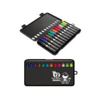 台湾雄狮水彩笔笔套装幼儿园儿童画画笔12色24色36色水彩笔彩笔 酷噜彩色笔12色