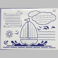 手抄报模板学生绘画花边工具小报作业神器新年节日主题绘画边框尺 A4手抄报(1号)