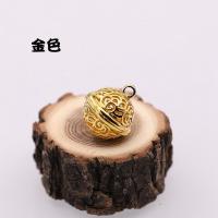 diy手工饰品配件材料花千骨小铃铛挂件手链项链头饰创意材料A374 金色大号(22*23mm)2个