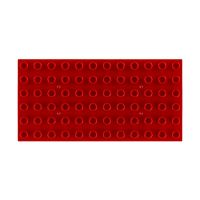 兼容乐高大颗粒积木底板早教拼装积底板双面大颗粒底板6x12 6*12大颗粒红色底板