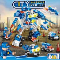 兼容乐高幻影忍者积木拼装男孩儿童拼图军事益智力乐高匹配机器人 城市机甲[送一人仔]款