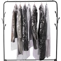 套衣服防尘罩家用洗衣挂衣袋子一次性透明干洗店防尘塑料袋衣套罩 55*85cm(儿童衣服用) 家用厚款10个（送10个薄款
