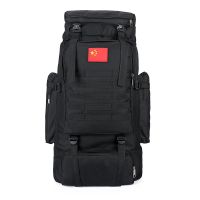 新款超大容量双肩背包男女户外登山包大包旅行行李包80升旅游大包 黑色