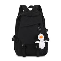 篮球湖人詹姆斯科比书包库里哈登欧文男潮牌学生布莱恩特双肩背包 时尚黑-无图案