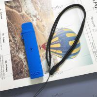 适用于丫ooz柚子硅胶套保护套皮纹YOOOZ一代二代通用保护壳1代2代 深蓝+挂绳 皮纹YOOZ