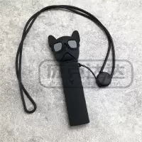 YOOOZ柚子二代硅胶保护套丫ooz送挂绳大头卡通柚子一二代通用硅胶 黑色狗头+硅胶挂绳 柚子大头