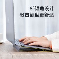 倍思便捷收纳笔记本支架垫底座支架铝合金可折叠增高架拖看剧办工 苹果灰