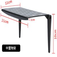 全新升级第三代多功能电视机顶盒置物架电脑显示器收纳架盒免打孔 第三代加强版中号一个