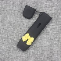 锐刻五代幻影保护套锐克5代硅胶套送挂绳锐刻软保护套 五代黑底黄色蝴蝶结 送挂绳