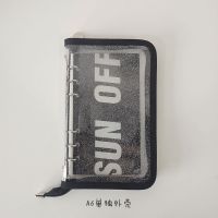 韩国ins同款Thence平替透明闪粉拉链A6活页笔记本学生追星手帐本 A6单独外壳