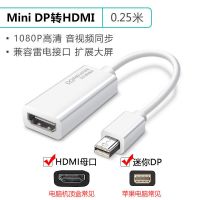 达而稳 mini dp转hdmi转接线苹果电脑连接电视显示器转换器头迷你 Mini dp转hdmi公对母-
