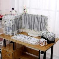 17-22英寸 通用蕾丝创意台式机液晶电脑八件套电脑防尘罩开机不取 绿蝴蝶五件套 17英寸