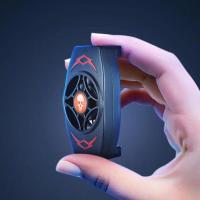 手机散热器送防汗手指套吃鸡神器王者荣耀降温小风扇苹果安卓通用 黑色普通散热插电款 单散热器