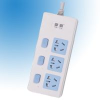 拳霸双USB插座接线板转换插头电源插座排插板拖线板1.8/2.5米/5米 三位独立开关线长2.5米(三插头)