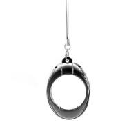 典元两用手机挂绳金属指环扣圈桌面支架 饰品小挂件扣链钥匙扣绳 (金属电镀款-可做支架)[炫酷黑]