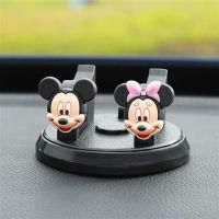 车载手机支架可爱卡通多功能坐式车用黏贴式汽车上导航支撑架通用 坐式手机支架(琪琪妮妮)