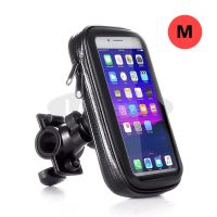 电动车摩托车自行车山地车手机导航支架防水包外卖导航防雨防水包 M码(5寸内手机)