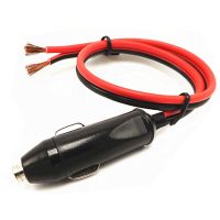 汽车载点烟器头20A30A大功率充气泵插头电源延长线电木耐高温公头 (20A)1.5平方引线 10厘米