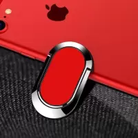 手机戒指磁铁戒指环360度旋转 中国红 1个