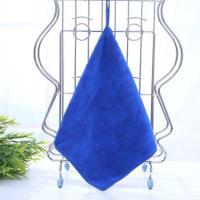 汽车用品洗车毛巾擦车巾清洁专用加厚家政保洁擦玻璃不掉毛通用型 蓝色 加厚30*30cm小方巾(4条装)