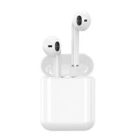 卡通可爱无脸男无线蓝牙耳机双耳迷你女学生华为vivo小米苹果通用 白色触控耳机【无保护套】 送一年VIP影视会员卡