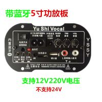 无线蓝牙功放板汽车低音炮主板12v24v220v车载家用功放音响配件 5寸12V220V 带蓝牙