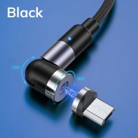 TOPK磁吸数据线540旋转适用苹果typec安卓小米三合一充电线AM59 黑色1米 安卓磁吸头(无线)