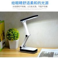 装5号电池台灯 干电池台灯 高中学生宿舍寝室学习灯折叠USB小台灯 2档手动推拉[5号电池台灯] 配线[送3节电池]