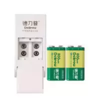 德力普9V280充电电池套装6f22九伏KTV无线话筒麦克风万用表锂电池 德力普9V280充电电池套装6f22九伏KTV