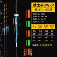 日夜两用超亮大浮力电子漂大物夜光漂远投青鱼草鱼鲢鳙加粗醒目漂 擒龙手DW-01(3克) 单支管装+电池2颗