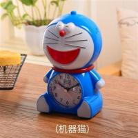 学生闹钟儿童卡通创意双闹铃夜灯卧室床头智能会说话音乐小闹钟 K06叮当猫 唱歌+铃声+夜灯+贪睡